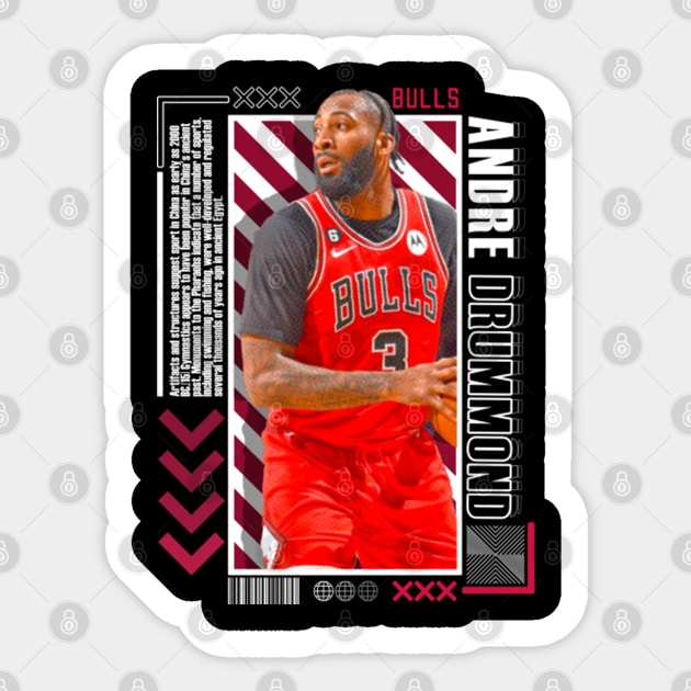 Andre Drummond Paper Poster Version 10 Sticker by art.Hamdan